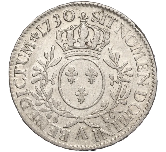Монета 1 экю 1730 года Франция (Людовик XV) (Артикул M2-68170)