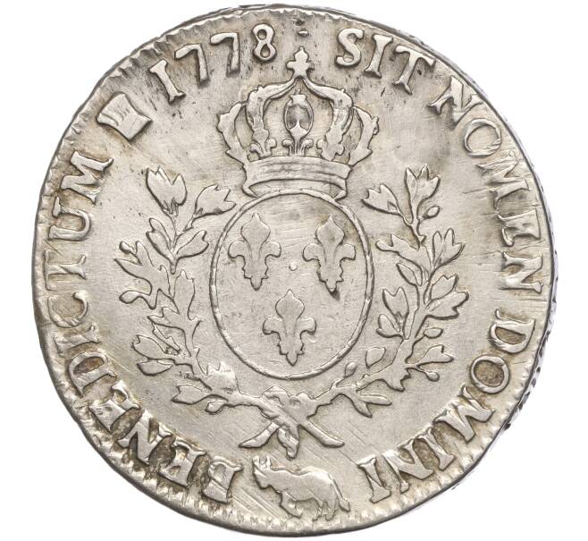 Монета 1 экю 1778 года Франция (Людовик XVШ) (Артикул: M2-68171) — Фото №2