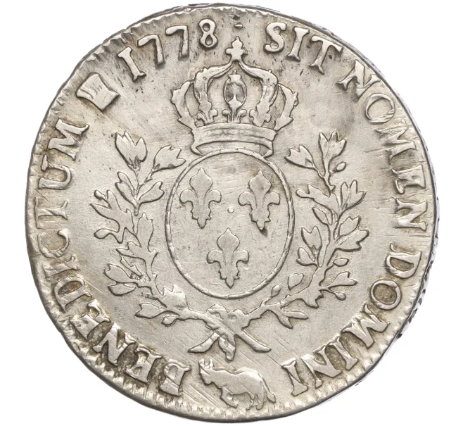 Монета 1 экю 1778 года Франция (Людовик XVШ) (Артикул M2-68171)