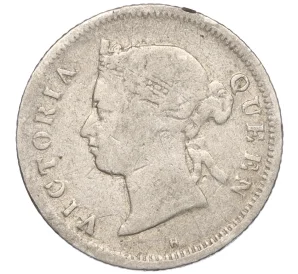 10 центов 1877 года Британский Маврикий