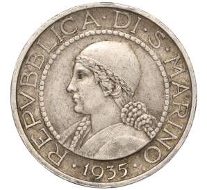 5 лир 1935 года Сан-Марино — Фото №1
