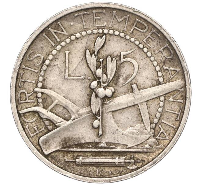 Монета 5 лир 1935 года Сан-Марино (Артикул: K11-102821) — Фото №2