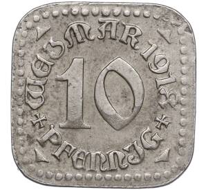 10 пфеннигов 1918 года Германия — город Веймар (Нотгельд) — Фото №2
