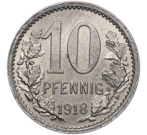 10 пфеннигов 1918 года Германия — город Изерлон (Нотгельд) — Фото №2