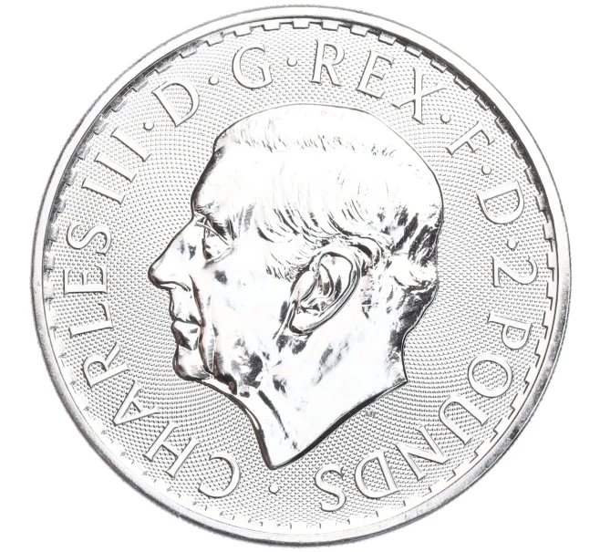 Монета 2 фунта 2024 года Великобритания (Карл III) «Британия» (Артикул M2-68273)