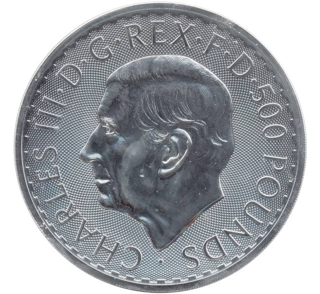 Монета 500 фунтов 2023 года Великобритания (Карл III) «Британия» (Артикул M2-68274)