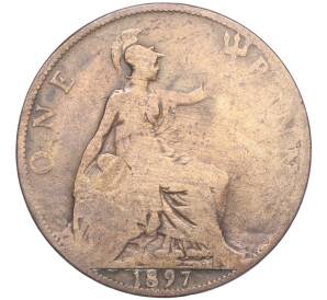 1 пенни 1897 года Великобритания