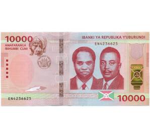 10000 франков 2022 года Бурунди
