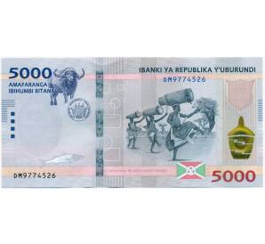 5000 франков 2022 года Бурунди