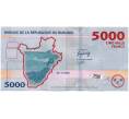 Банкнота 5000 франков 2022 года Бурунди (Артикул B2-11874)