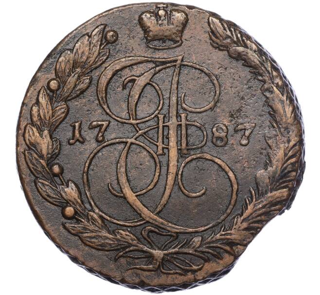Монета 5 копеек 1787 года ЕМ (Артикул: M1-55949) — Фото №1