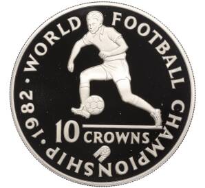 10 крон 1982 года Теркс и Кайкос «Чемпионат мира по футболу 1982»