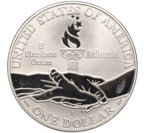 1 доллар 1995 года Р США «XXVI летние Олимпийские Игры 1996 в Атланте — Бег»