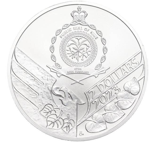 Монета 2 доллара 2023 года Ниуэ «Чешский лев» (Артикул M2-68333)