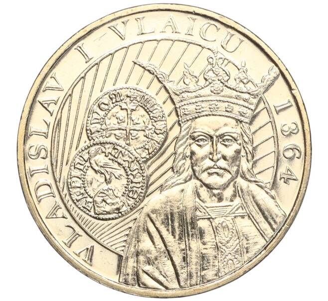 Монета 50 бани 2014 года Румыния «650 лет началу правления Владислава I Влайку» (Артикул M2-68343)