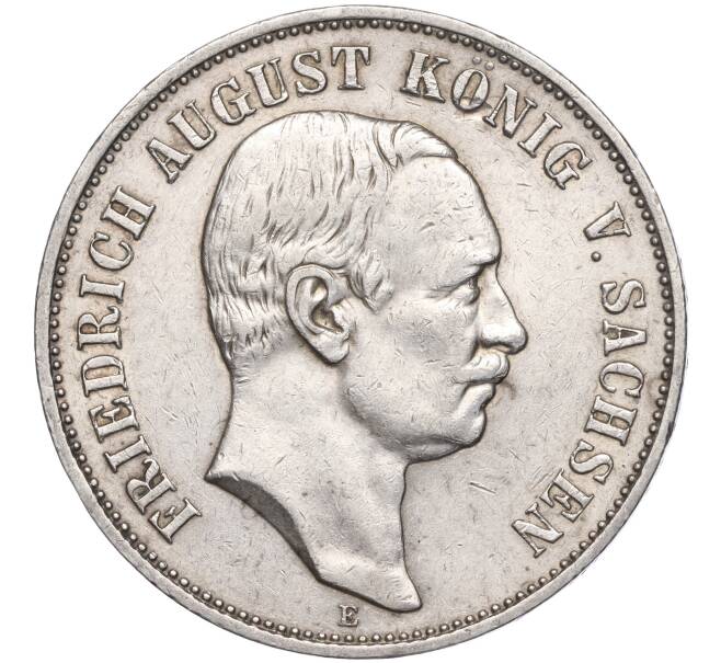 Монета 5 марок 1907 года Германия (Саксония) (Артикул M2-68354)