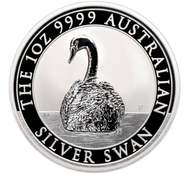 Монета 1 доллар 2023 года Австралия «Серебряный лебедь» (Артикул M2-68364)