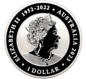 1 доллар 2023 года Австралия «Серебряный лебедь»
