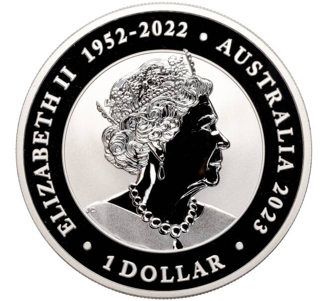 Монета 1 доллар 2023 года Австралия «Серебряный лебедь» (Артикул M2-68364)