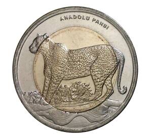 1 лира 2012 года Леопард — Фото №1