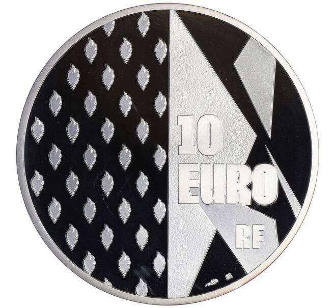 Монета 10 евро 2021 года Франция «XXXIII летние Олимпийские игры в Париже 2024 — Сборная Франции» (Артикул: M2-68380) — Фото №2