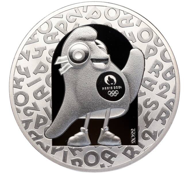 Монета 10 евро 2022 года Франция «XXXIII летние Олимпийские игры в Париже 2024 — Талисман» (Артикул: M2-68385) — Фото №1