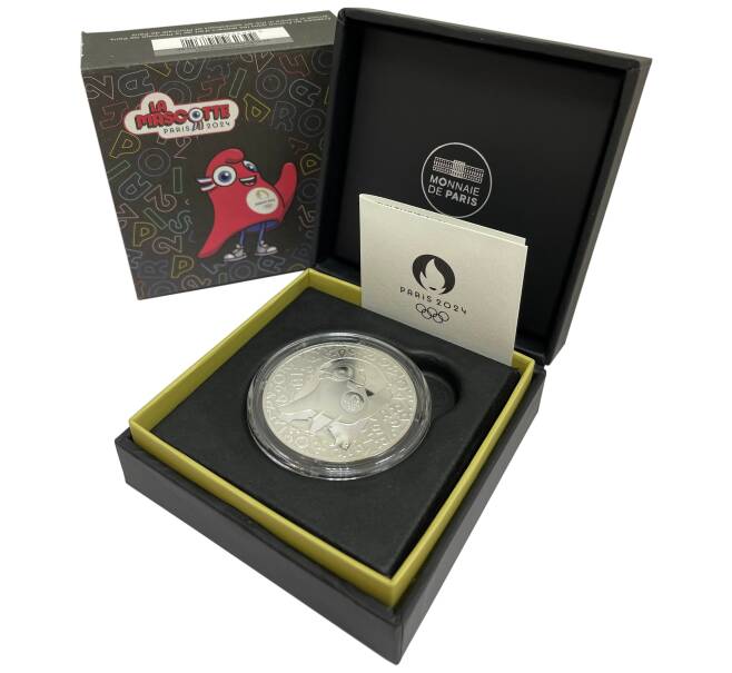 Монета 10 евро 2022 года Франция «XXXIII летние Олимпийские игры в Париже 2024 — Талисман» (Артикул: M2-68385)