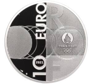 10 евро 2021 года Франция «XXXIII летние Олимпийские игры в Париже 2024 — Эстафета Токио-Париж» — Фото №2