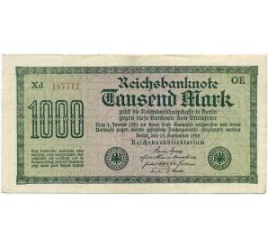 1000 марок 1922 года Германия