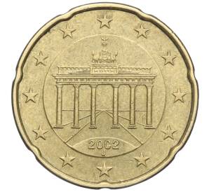 20 евроцентов 2002 года J Германия