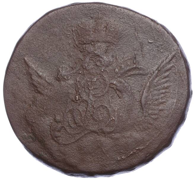Монета 1 копейка 1756 года «Орел в облаках» (Артикул M1-56408)