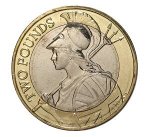 2 фунта 2015 года Великобритания — Фото №1