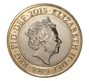 2 фунта 2015 года Великобритания — Фото №2