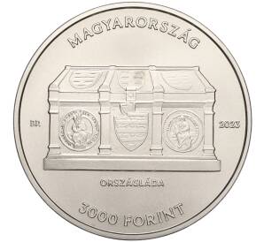3000 форинтов 2023 года Венгрия «100-летие Национального архива Венгрии» — Фото №2