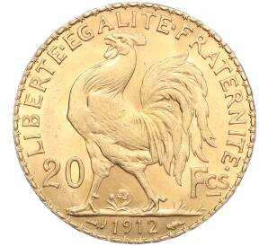 20 франков 1912 года Франция — Фото №1