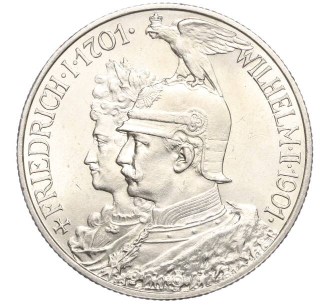 Монета 2 марки 1901 года Германия (Пруссия) «200 лет Пруссии» (Артикул: M2-68549) — Фото №1