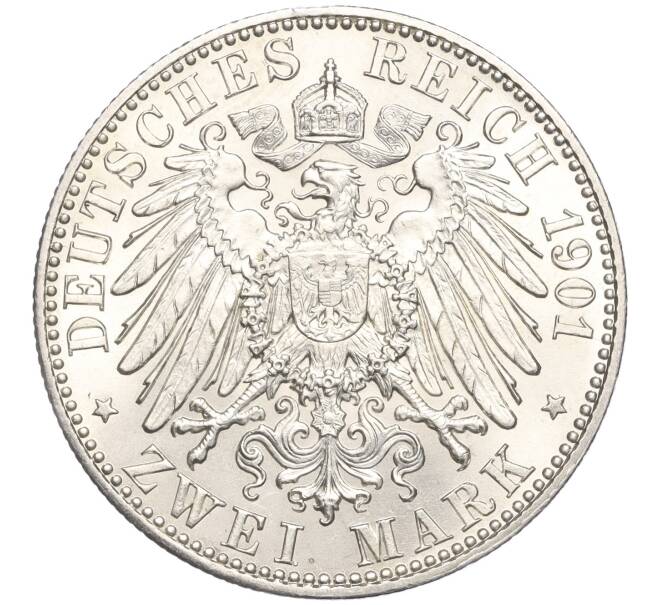 Монета 2 марки 1901 года Германия (Пруссия) «200 лет Пруссии» (Артикул: M2-68549) — Фото №2
