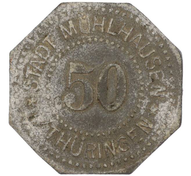Монета 50 пфеннигов 1917 года Германия — город Мюльхаузен (Нотгельд) (Артикул: K11-103355) — Фото №1