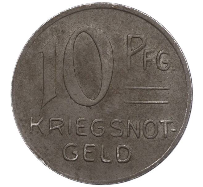 Монета 10 пфеннигов 1918 года Германия — город Эбинген (Нотгельд) (Артикул: K11-103372) — Фото №2