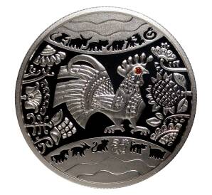 5 гривен 2017 года Год петуха — в подарочной коробке — Фото №1
