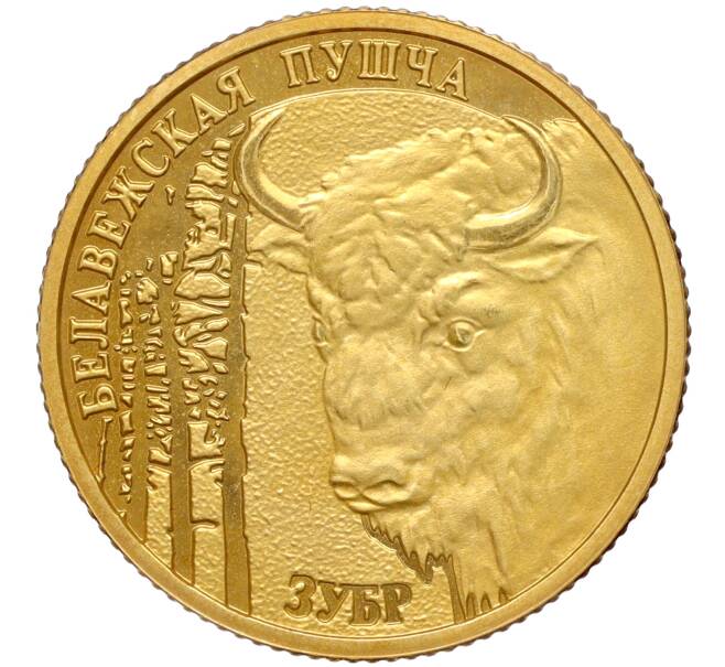 Монета 50 рублей 2006 года Белоруссия «Беловежская пуща — Зубр» (Артикул M2-68713)