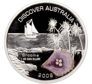 1 доллар 2008 года Австралия «Откройте Австралию — Брум»