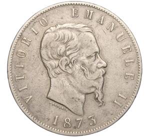 5 лир 1873 года Италия — Фото №1