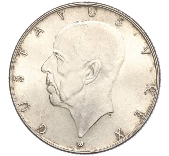 Монета 2 кроны 1938 года Швеция «300 лет поселению Делавэр» (Артикул M2-68693)