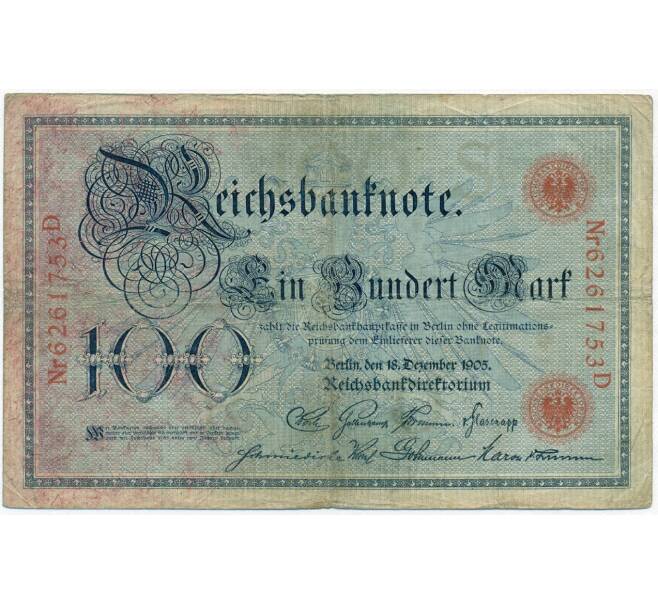 Банкнота 100 марок 1905 года Германия (Артикул: B2-12053) — Фото №1