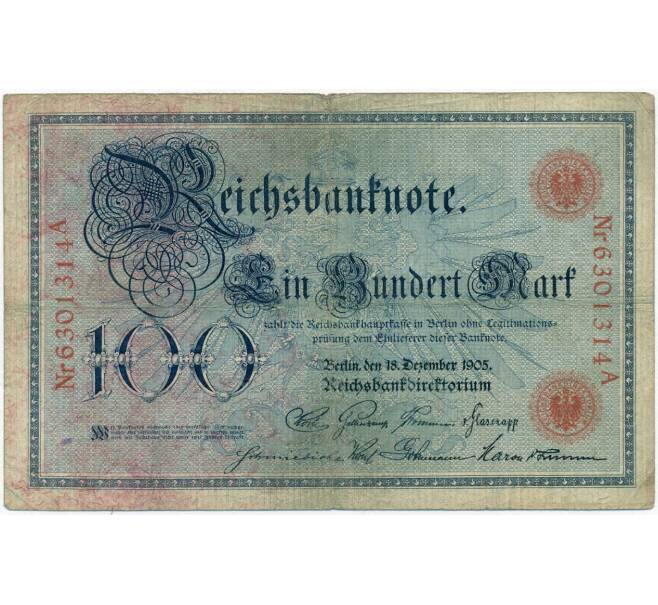 Банкнота 100 марок 1905 года Германия (Артикул: B2-12054) — Фото №1