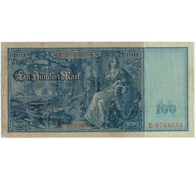 Банкнота 100 марок 1910 года Германия (Красные номера и печати) (Артикул: B2-12351) — Фото №2