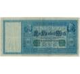 Банкнота 100 марок 1910 года Германия (Зеленые номера и печати) (Артикул B2-12384)