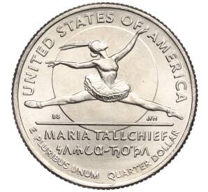 1/4 доллара (25 центов) 2023 года Р США «Американские женщины — Мария Толчиф»