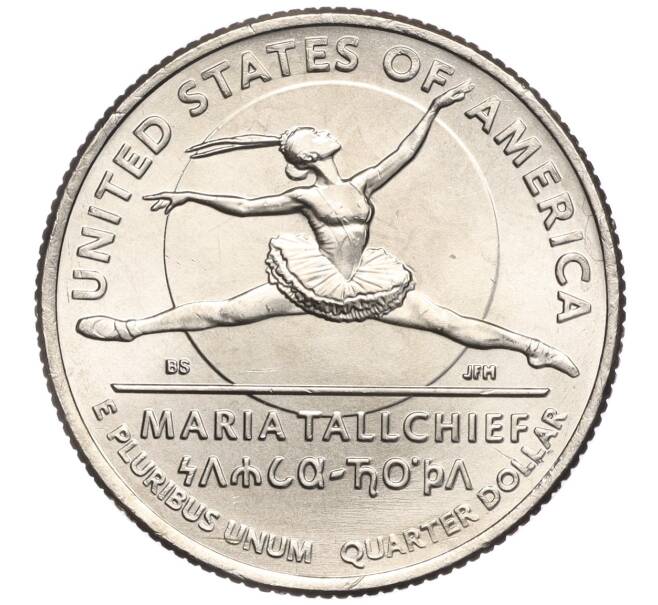 Монета 1/4 доллара (25 центов) 2023 года Р США «Американские женщины — Мария Толчиф» (Артикул M2-68823)